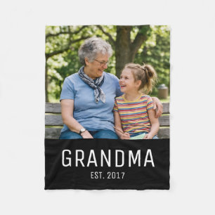 Oma gegründet Foto  Fleecedecke