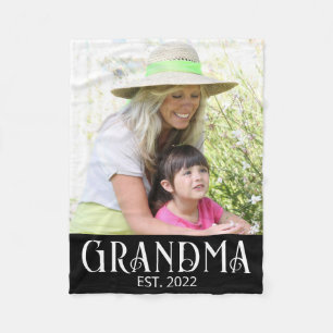 Oma gegründet Foto  Fleecedecke