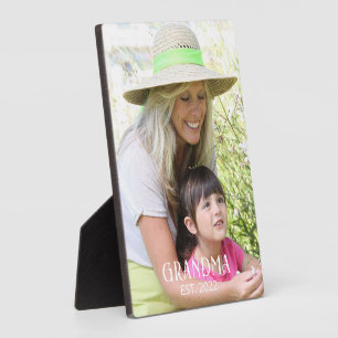 Oma gegründet Foto-Geschenk Fotoplatte