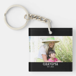Oma gegründet Foto-Geschenk Schlüsselanhänger