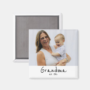 Oma gegründet Foto-Geschenkmagnet Magnet