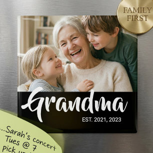 Oma gegründet Foto Großeltern-Tag-Geschenk Magnet