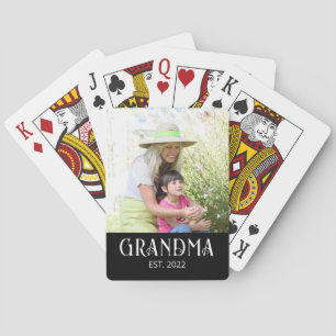 Oma gegründet Foto  Spielkarten