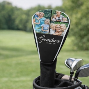 Oma gegründet Script 3 Foto Golf Headcover