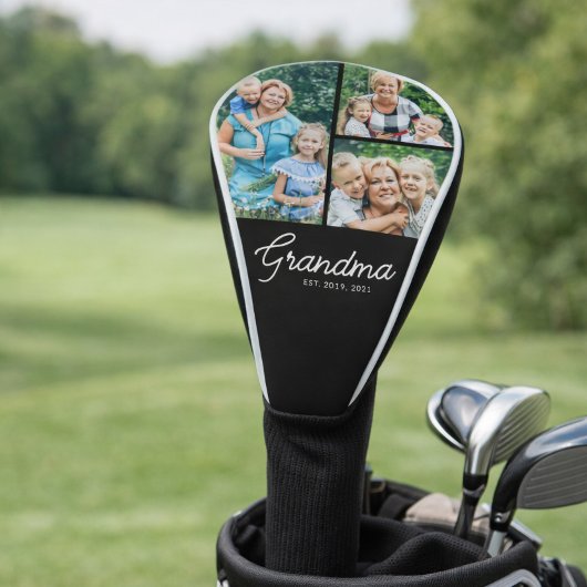 Oma gegründet Script 3 Foto Golf Headcover