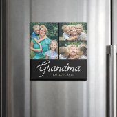 Oma gegründet Skript 3 Foto Magnet