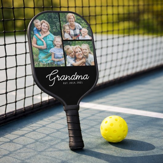 Oma gegründet Skript 3 Foto Pickleball Schläger