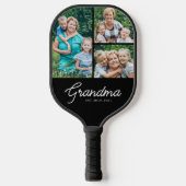 Oma gegründet Skript 3 Foto Pickleball Schläger (Vorderseite)