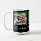 Oma gegründet Skript Schwarz 3 Foto Kaffeetasse (Links)