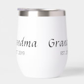 Oma gegründet Typografie Geschenk Isoliert (Rechts)