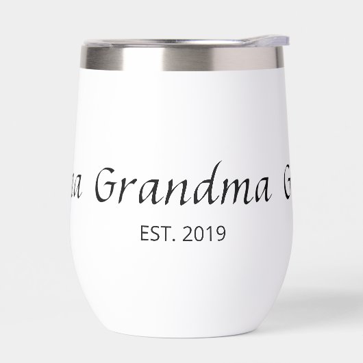 Oma gegründet Typografie Geschenk Isoliert (Links)