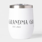 Oma gegründet Typografie Geschenk Isoliert (Vorderseite)