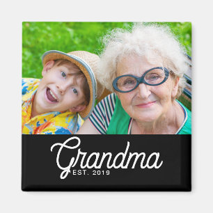 Oma gegründetes Foto Oma-Tag Magnet