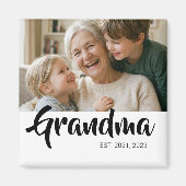 Oma gegründetes Fotogeschenk Magnet (Vorne)