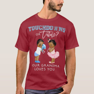 Oma Gender Reveal Touchdown Tutu Baby T-Shirt