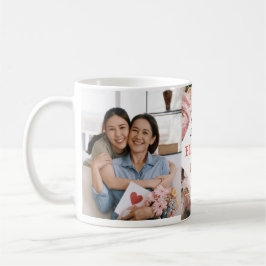 Oma Geschenk 2 Foto Rosa Girl Aquarell Blütenfarbe Kaffeetasse