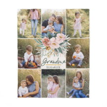 Oma Geschenk 8 Foto Rosa Girl Aquarell Blütenfarbe