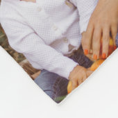 Oma Geschenk 8 Foto Rosa Girl Aquarell Blütenfarbe Fleecedecke (Ecke)