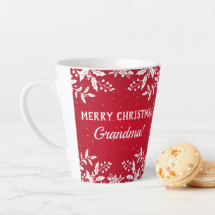 Oma-Geschenk, aus dem Namen, Weihnachten feierlich Milchtasse