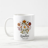 Oma Geschenk Foto Girl Blumenkaffee Tasse (Links)