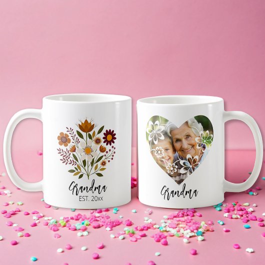 Oma Geschenk Foto Girl Blumenkaffee Tasse