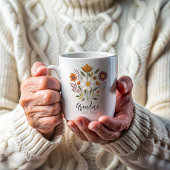 Oma Geschenk Foto Girl Blumenkaffee Tasse
