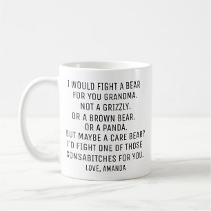 Oma-Geschenk, lustiges Oma-Personalgeschenk, Oma Kaffeetasse