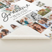 Oma Geschenk Multi-Foto wunderschöne Blumenwelt Fl Sherpadecke (3/4)