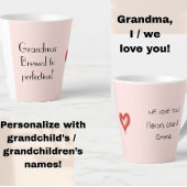 Oma Geschenk von Großkindern, wir Liebe Sie, Milchtasse