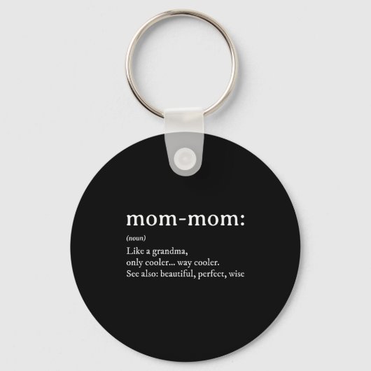 Oma-Geschenkdefinition Großmutter Müttertag Schlüsselanhänger (Vorderseite)