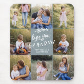 Oma gift 8 Foto Enkel einfache Typografie Mousepad (Vorne)