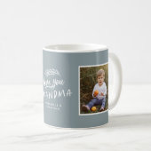 Oma gift Foto Enkel einfache Typografie Kaffeetasse (VorderseiteRechts)