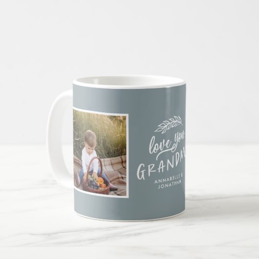 Oma gift Foto Enkel einfache Typografie Kaffeetasse (Vorderseite Links)