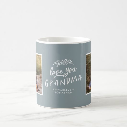 Oma gift Foto Enkel einfache Typografie Kaffeetasse (Mittel)