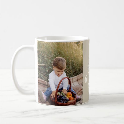 Oma gift Foto Enkel einfache Typografie Kaffeetasse (Links)