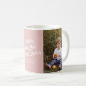 Oma gift Foto Enkel einfache Typografie Kaffeetasse (VorderseiteRechts)