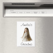 Oma Gift - Foto und Name eines Großkindes - Magnet (In Situ (Geschirrspüler))