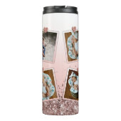 Oma Gift Gigi Foto Rose Gold Personalisiert Thermosbecher (Rückseite)