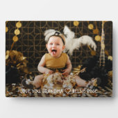 Oma Gift Grandchild Foto Fotoplatte (Vorderseite)