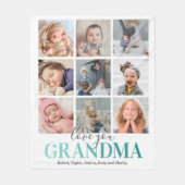 Oma Gift | LIEBE FOTO Fleecedecke (Vorderseite)