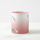 Oma Glamingo Flamingo Pink Tropischer Name Foto Tasse (Zentrum)