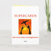 Oma, glücklich zum Geburtstag mit einer spielerisc Karte (Rückseite)