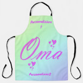 Oma-Gold-Finish Schürze (Vorderseite)