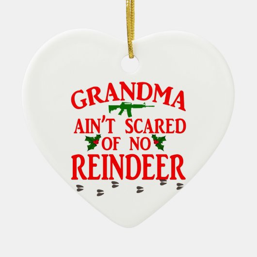 Oma Got rüber Keramik Ornament (Vorne)