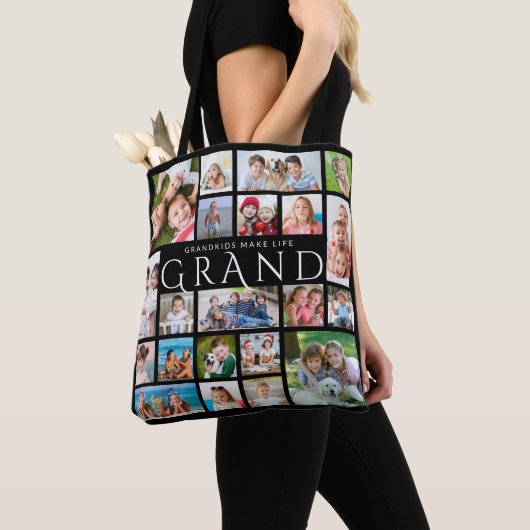 Oma GRANDKIDS MACHEN LIFE GRAND 21 Foto Collage Tasche (Von Nahem)