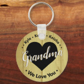 Oma Grandkids Personalisiert Name Wir Liebe Sie si Schlüsselanhänger (Vorderseite)