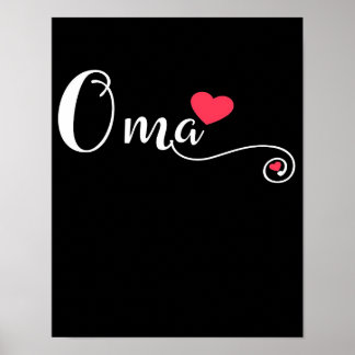 Oma Grandma Funny Geburtstagsgeschenk | Oma Lover Poster