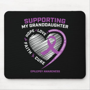 Oma Grandpa Geschenk Lila Enkeltochter Epilepsie Mousepad