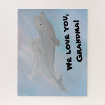 Oma Grandpa Mutter Baby Beluga Whale