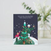 Oma Grandsom Dekorieren Weihnachtsbaum maßgeschnei (Stehend Vorderseite)